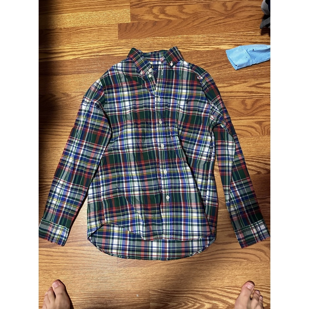 Polo by Ralph Lauren Blue plaid Boys Button-Down Shirt